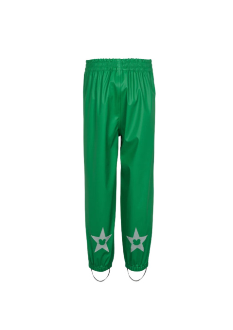 Spodnie przeciwdeszczowe softshell zielone na gumce rozm. 128 Spodnie przeciwdeszczowe softshell zielone na gumce rozm. 128