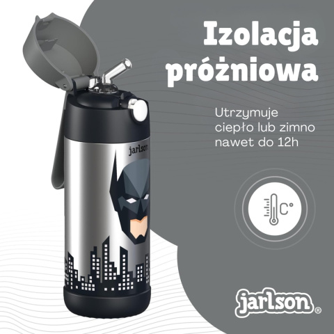 Bidon Batman CHARLI Jarlson butelka termiczna 350ml ze stali nierdzewnej