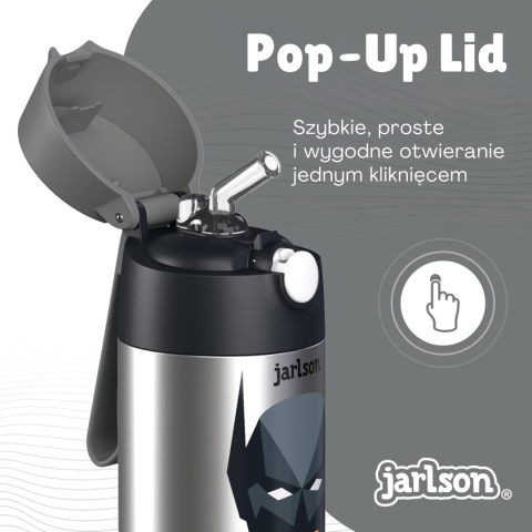 Bidon Batman CHARLI Jarlson butelka termiczna 350ml ze stali nierdzewnej