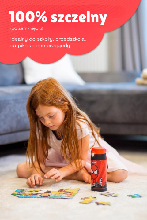 Bidon turkusowy miętowy Koń Charli Jarlson butelka termiczna 350ml ze stali nierdzewnej z ustnikiem i słomką