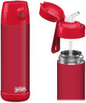 Bidon czerwony Red Jarlson Charli butelka termiczna 500ml ze słomką