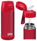 Bidon czerwony red JARLSON butelka CHARLI 350ml stal nierdzewna