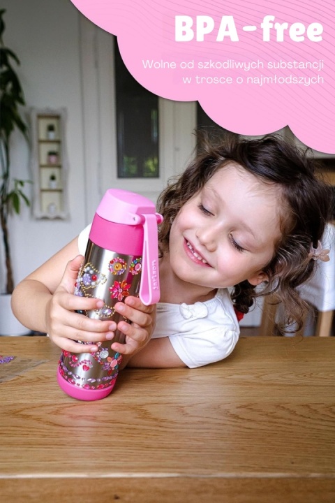 Bidon fioletowy JARLSON butelka CHARLI 350ml stal nierdzewna