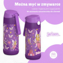 Bidon fioletowy Wróżka JARLSON butelka CHARLI 350ml stal nierdzewna