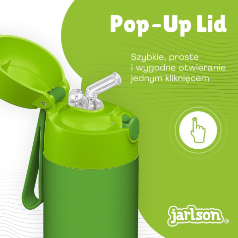 Bidon zielony Green JARLSON butelka CHARLI 350ml stal nierdzewna