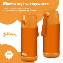Bidon pomarańczony orange JARLSON butelka CHARLI 350ml stal nierdzewna