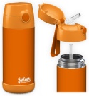 Bidon pomarańczony orange JARLSON butelka CHARLI 350ml stal nierdzewna