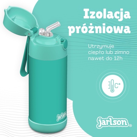 Bidon turkusowy JARLSON butelka CHARLI 350ml stal nierdzewna