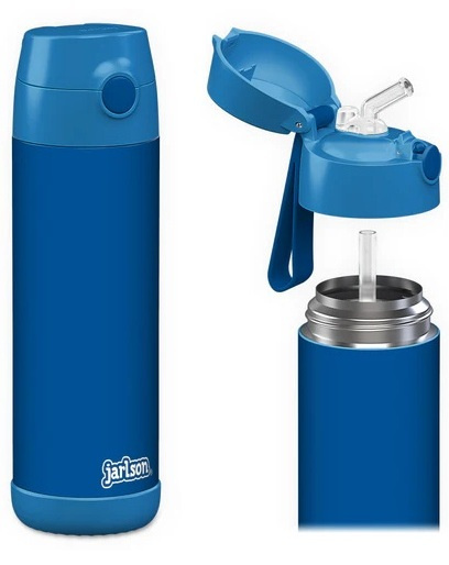 Bidon niebieski Charli BlueJarlson butelka termiczna 500ml ze słomką