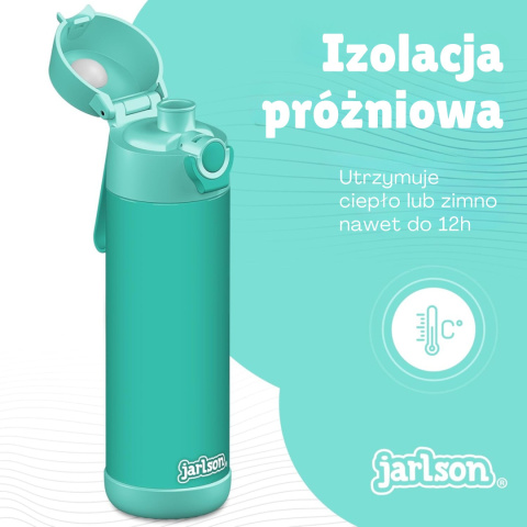 Bidon niebieski MALI Jarlson butelka termiczna 500ml ze stali nierdzewnej
