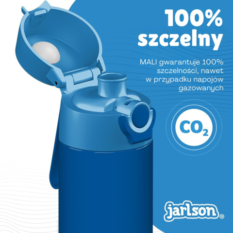Bidon niebieski MALI Jarlson butelka termiczna 500ml ze stali nierdzewnej