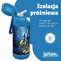 Bidon niebieski Robot JARLSON butelka CHARLI 350ml stal nierdzewna