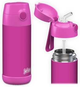 Bidon róźowy Magenta JARLSON butelka CHARLI 350ml stal nierdzewna