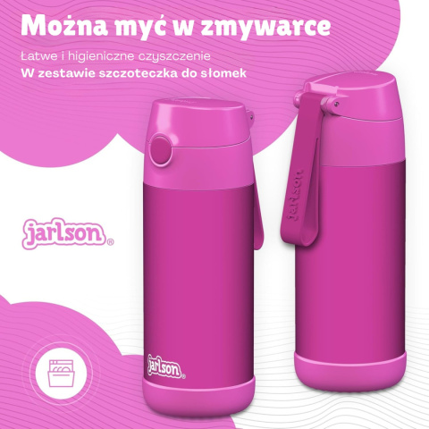 Bidon róźowy Magenta JARLSON butelka CHARLI 350ml stal nierdzewna