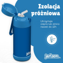 Bidon niebieski Blue JARLSON butelka CHARLI 350ml stal nierdzewna