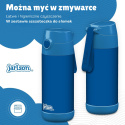 Bidon niebieski Blue JARLSON butelka CHARLI 350ml stal nierdzewna
