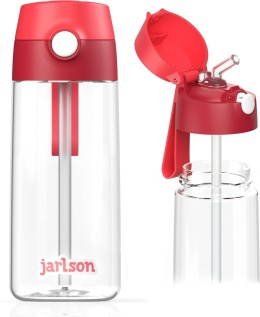 Bidon tritanowy Jarlson EMI czerwony red butelka tritan 500ml