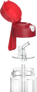 Bidon tritanowy Jarlson EMI czerwony red butelka tritan 500ml