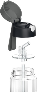 Bidon tritanowy Jarlson EMI czarny butelka tritan 500ml