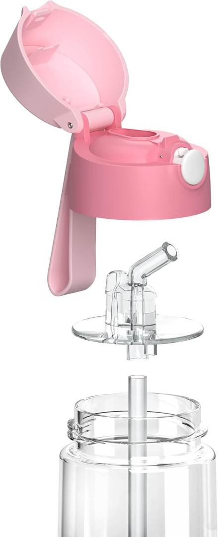 Bidon tritanowy Jarlson EMI pudrowy róż butelka tritan 500ml