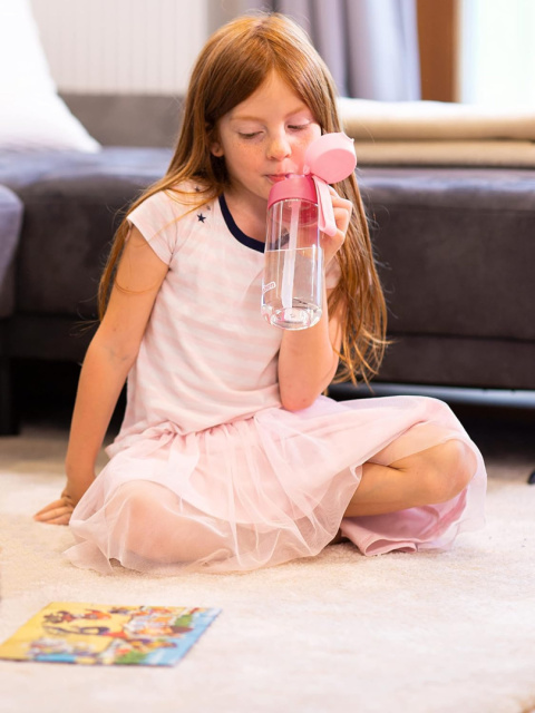 Bidon tritanowy Jarlson EMI pudrowy róż butelka tritan 500ml