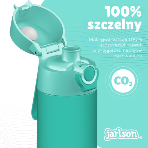 Bidon turkusowy MALI Jarlson butelka termiczna 500ml ze stali nierdzewnej