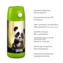 Bidon zielony Panda JARLSON butelka CHARLI 350ml stal nierdzewna ustnik