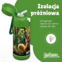 Bidon zielony Lis JARLSON butelka CHARLI 350ml stal nierdzewna ustnik