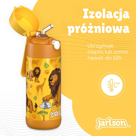 Bidon żółty Lew Lion JARLSON butelka CHARLI 350ml stal nierdzewna