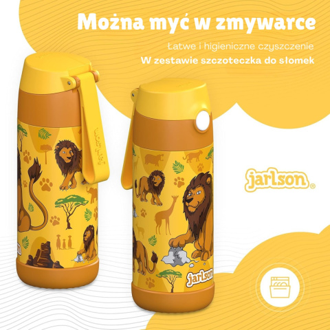 Bidon żółty Lew Lion JARLSON butelka CHARLI 350ml stal nierdzewna