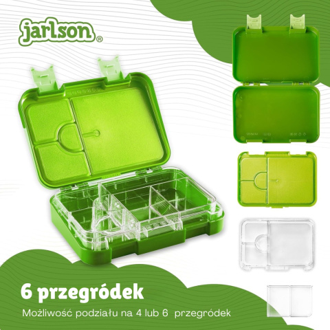 Lunchbox Dinozaur Green Toni Jarlson śniadaniówka pudełko na drugie śniadanie
