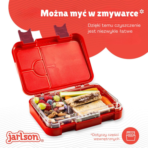 Lunchbox Dinozaur Red Toni Jarlson śniadaniówka pudełko na drugie śniadanie